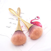 Pure elegant blush loose powder brush with a large number of large fluffy soft hair dressings portable honey pink cake makeup brushes