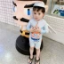Kem chống nắng Hàn Quốc khô nhanh tay dài ấm áp cho trẻ em đồ bơi bé trai dễ thương phù hợp với bé Xiêm lướt sóng quần áo - Bộ đồ bơi của Kid