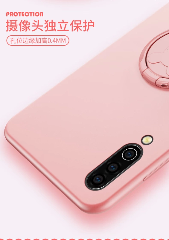 Vỏ điện thoại di động Meizu 16xs Charm Blue Vỏ 16xs silicone M926Q bảo vệ trọn gói vỏ mềm chống rơi phủ sương mờ ô tô từ tính cá nhân với giá đỡ vòng cho nam và nữ năm mới của thương hiệu thủy triều chuột - Nhẫn