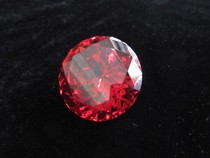 Qing Dynasty old gemstone cut surface cone-shaped ruby ​​diamond surface ornaments good luck antique collectibles