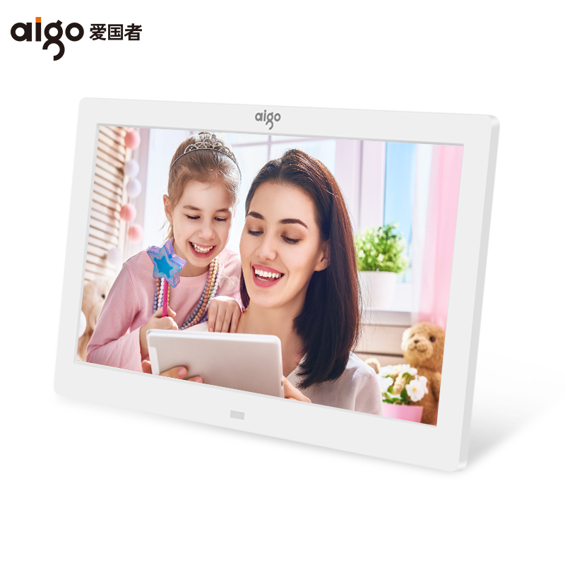 (Official flagship store) aigo Patriot DPF85 electronic photo frame 8 inch ultra thin HD digital photo frame video remote control electronic photo frame music playback gift