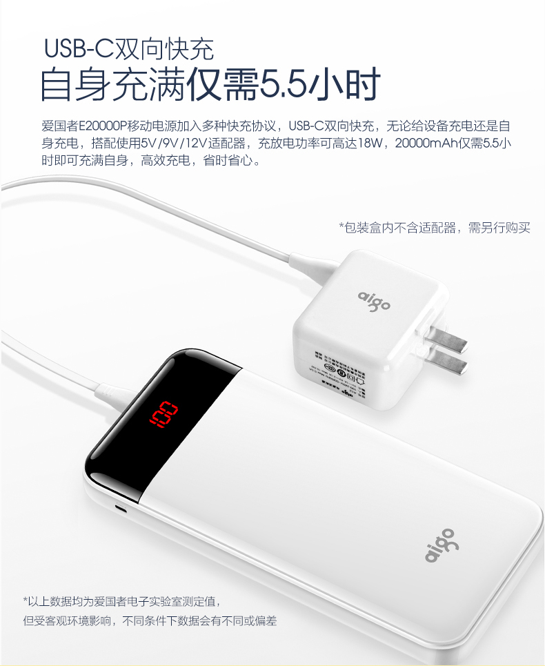 Patriot PD sạc nhanh Type-c sạc kho báu 20000 mAh di động 18w flash sạc QC3.0 Máy tính xách tay Apple MacBook Pro Chuyển đổi điện thoại di động kê điện thoại phổ thông đích thực