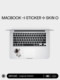 Skinat 손목 휴식 방지 보호 필름 MacBook Pro 14 Palm Rest Protection Film Apple Notebook TrackPad Film Mac Air15 Palm Rest Creative Decoration Sticker 3M 재료