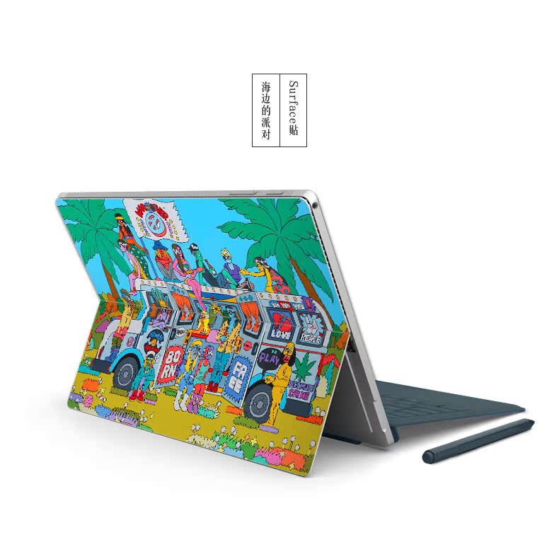 SkinAT Nghệ Sĩ Gốc Microsoft Surface Pro 5 Sticker Tablet Pro 4 Phụ Kiện Foil