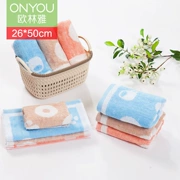 Ou Linya sợi tre phim hoạt hình jacquard khăn trẻ em khăn rửa khăn lau cùng với đoạn 26 * 50 cmXM92011 - Khăn tắm / áo choàng tắm