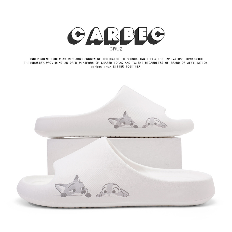 Carbec Cruz Slippers Zootopia Couple Casual Soft-Soled Indoor Bathroom Silent Sleep Slippers