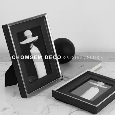 Simple modern light luxury photo frame desktop creative ornaments 6 inch 7 inch 10 inch metal frame decoration overall decoration