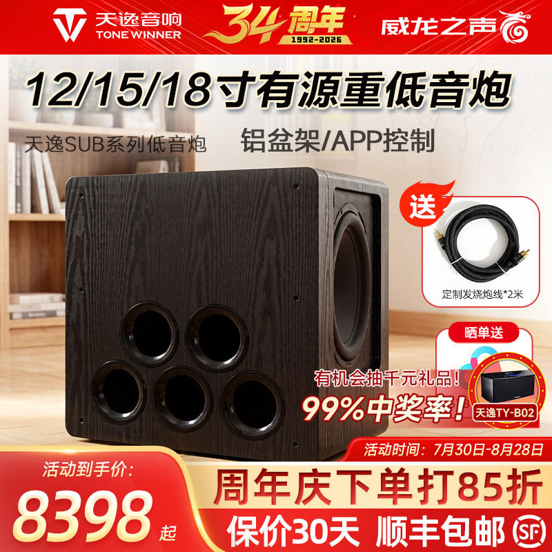Winner Sub-2000/4000/6000/8000 High-Power Professional Active Subwoofer with Amplifier