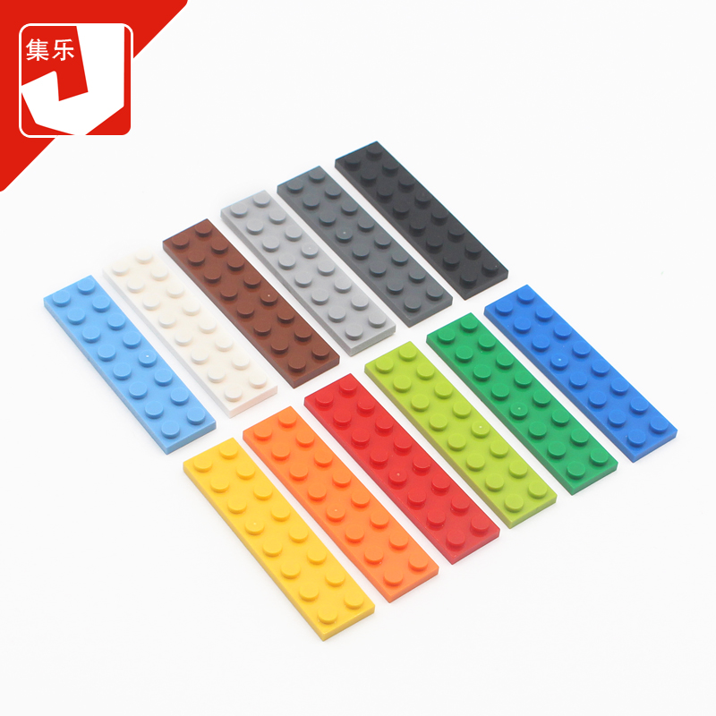 Children Enlightenment Puzzle DIY building blocks Bulk DIY spare parts compatible Leaf small grain 3034 2x8 short brick plate