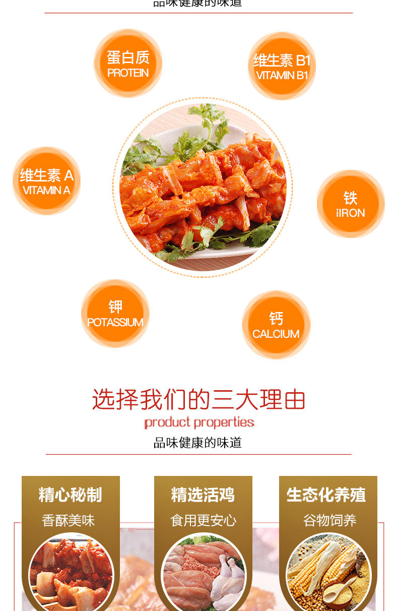 肯德基供应商 大用好味道 骨肉相连脊肉串 1600g 图3