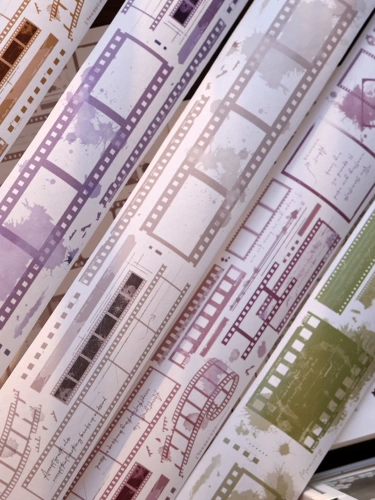 Инновационный продукт Xiaobai Jiawen [Частичная коллекция] Слегка покрытая антикварной цветной пленкой, японская бумажная наклейка для домашних животных, инструкция по эксплуатации