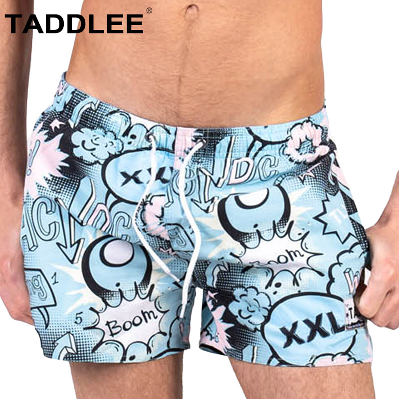 Taddlee Beach Pants Men's Beach Shorts Seaside Resort Fast Dry Spring Pants Swimming Lax Flower Shorts