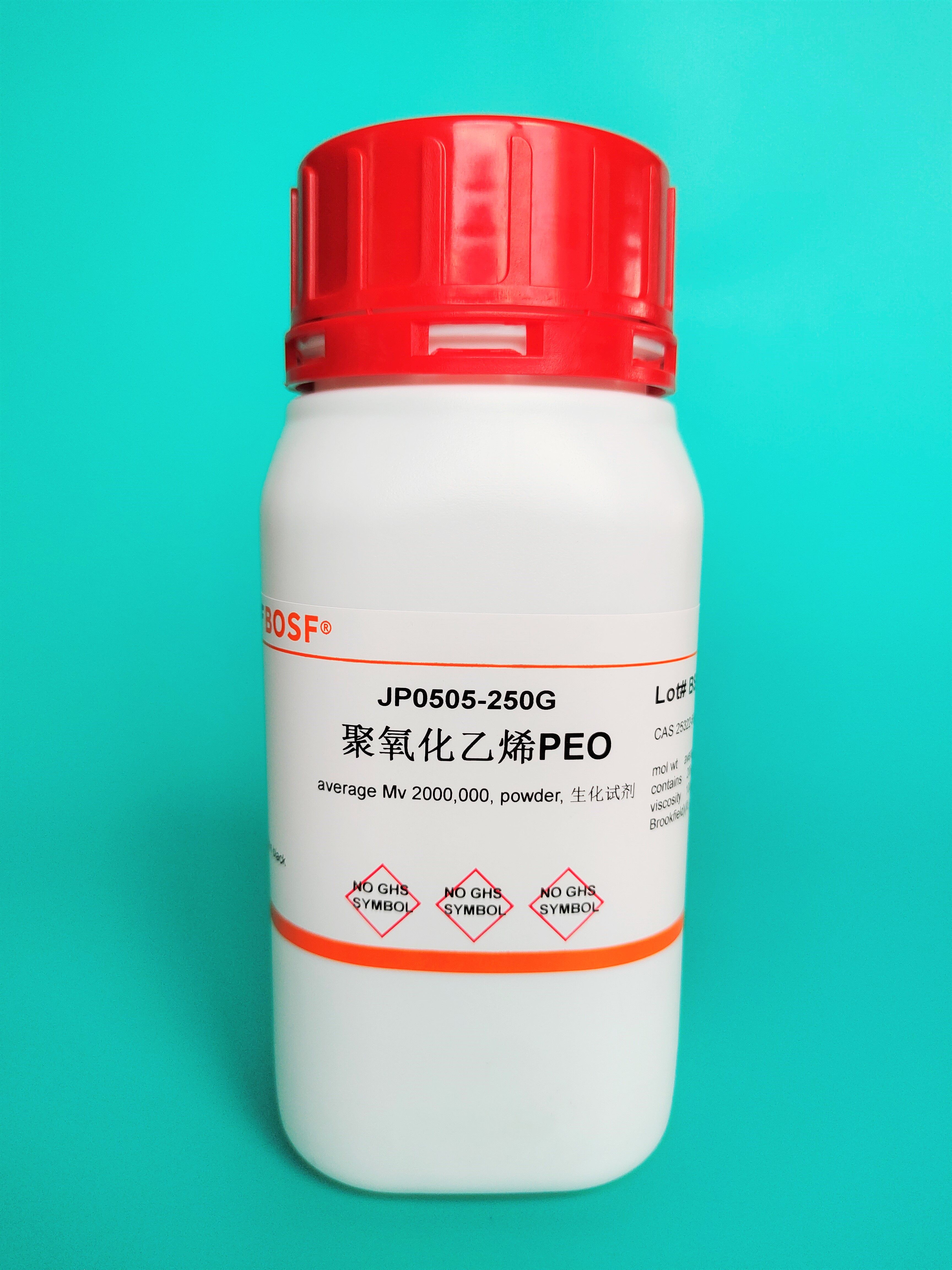 Experimental reagent Polyoxyethylene PEO molecular weight 2 million PEO spot 25g 100g 500g