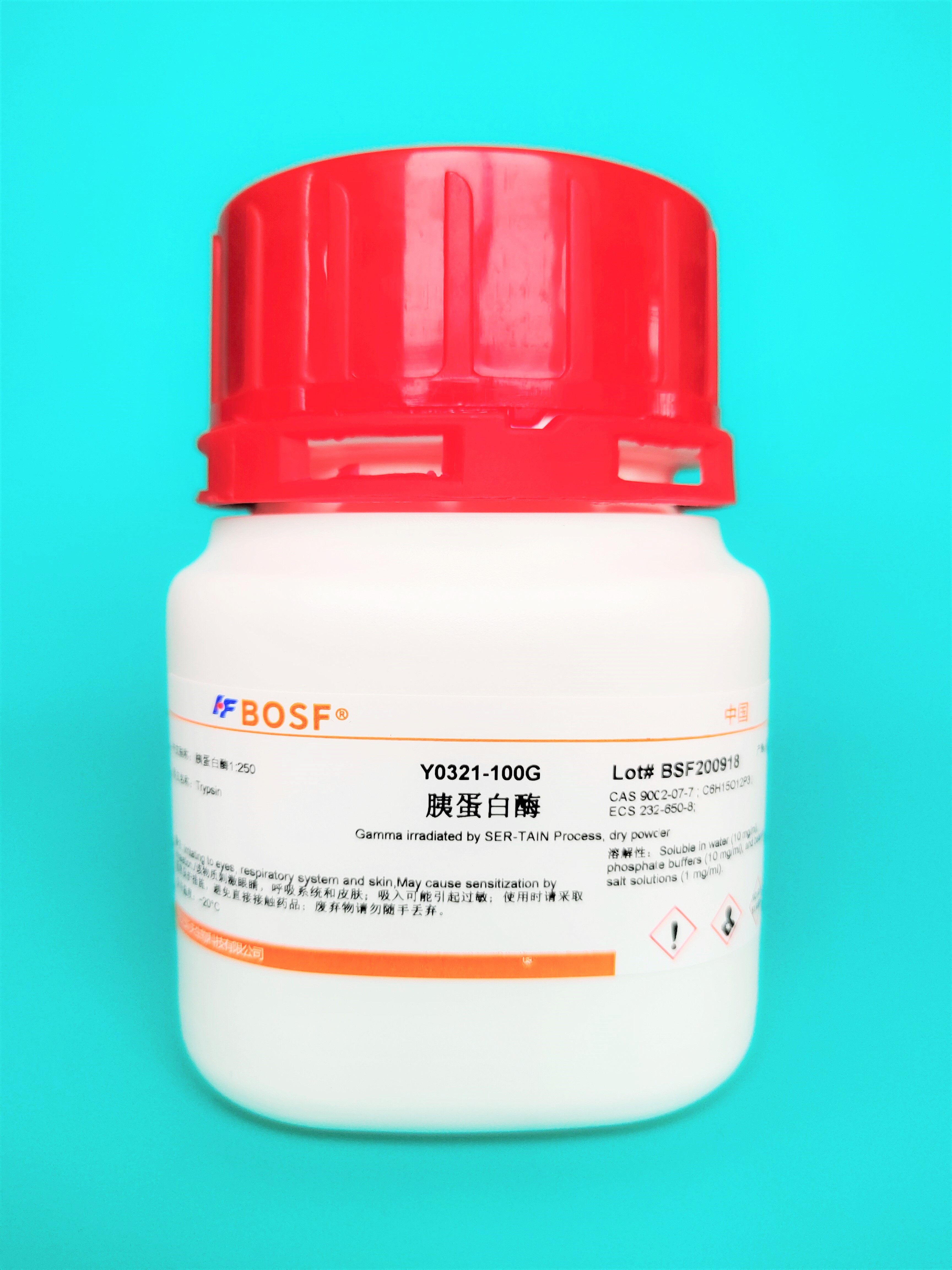 Scientific research reagents Trypsin Trypsin 1:250 can be invoiced 5g 25g 100g