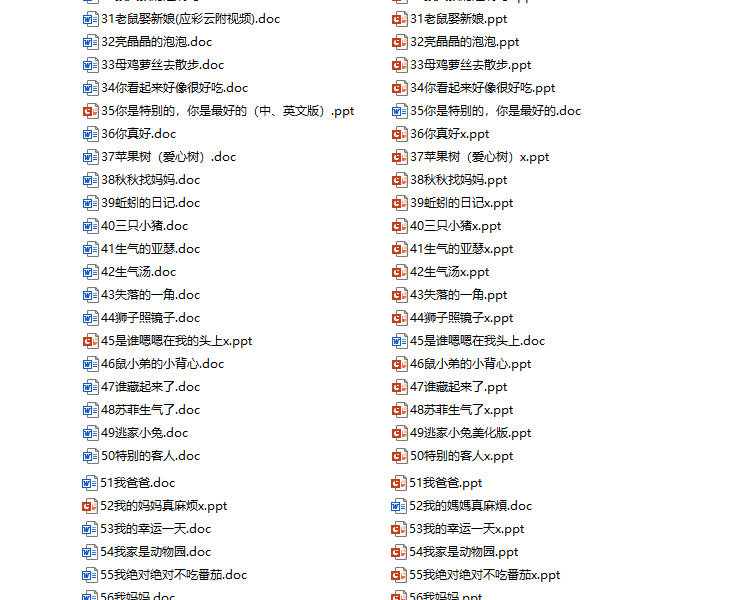 绘本故事PPT课件 儿童绘本故事电子版早教幼儿园小班中班大班教案