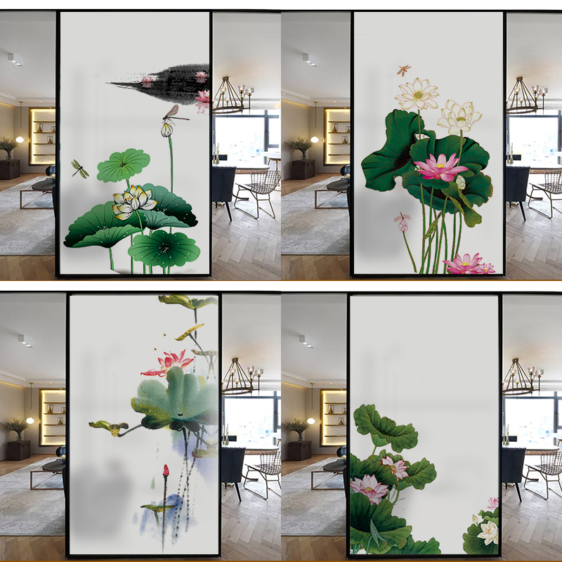 Window glass sticker Makeup Room Light Transmission Opaque Toilet Bathroom Frosted Shading Glass Cling Film anti-peep