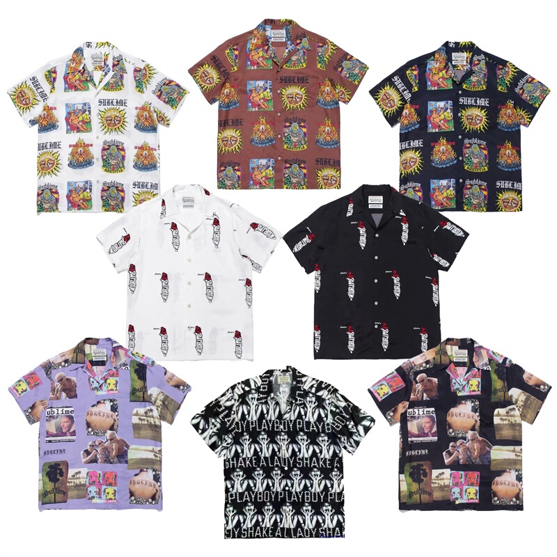 Jiangxin 20Ss Collaboration with Sublime Band Aloha Sunflower Hawaiian Casual Short-Sleeve Shirt for Men Jiangxin 20Ss Collaboration with Sublime Band Aloha Sunflower Hawaiian Casual Short-Sleeve Shirt for Men