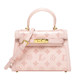 CAEISL/KCIEL women's bag minority original design pink embossed Kelly bag female high-end sense portable messenger bag