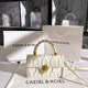 CAEISL/KCIEL women's bag niche high-end embossed small square bag 2022 new fashion simple Messenger bag