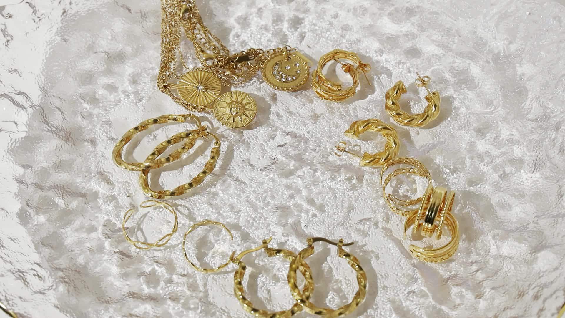 Powell Custom Oem Odm 18k Gold Plated Women Accessories Jewelry Non