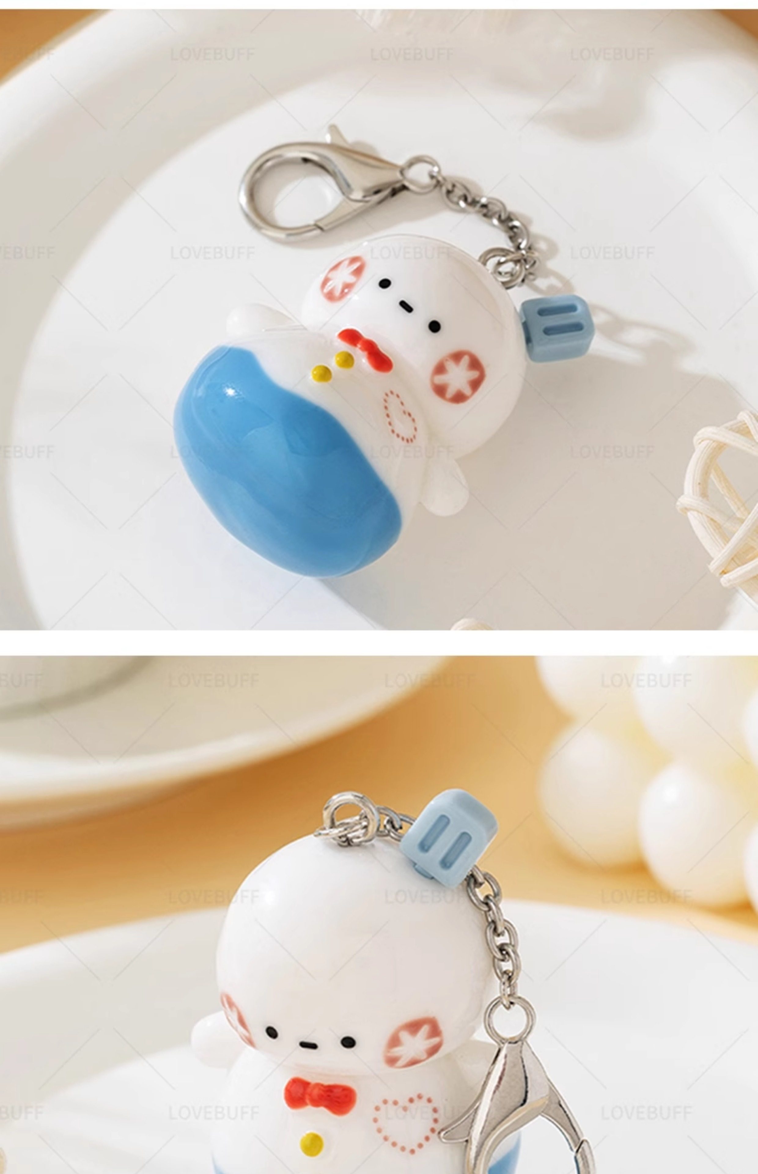 Love and Deepspace Bag Keychain Cartoon Keyring Zayne Snowman