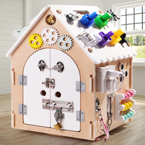 Haby Montys cadiping sids Busy Board House house Box Montesori Early dariing Toys Intellcised Diy