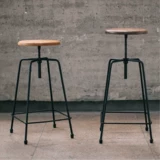 DF кованый железный бар-стул интернет-знаменитость ротари-лифт промышленное стул Домохозяйство с высокой ногой для бара Столт