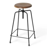 DF кованый железный бар-стул интернет-знаменитость ротари-лифт промышленное стул Домохозяйство с высокой ногой для бара Столт