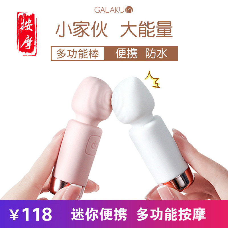 Multifunctional small rechargeable mini massager electric massage stick handheld home massage face facial vibrator