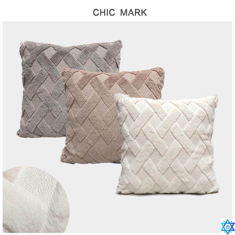 Cassic velvet plaid pillow sofa cussion cover peillowcase