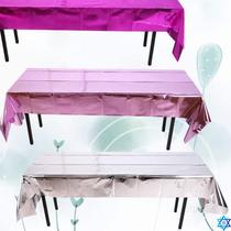 Waterproof Glitter Foil Party Rose Gold Table Cloth Birthday