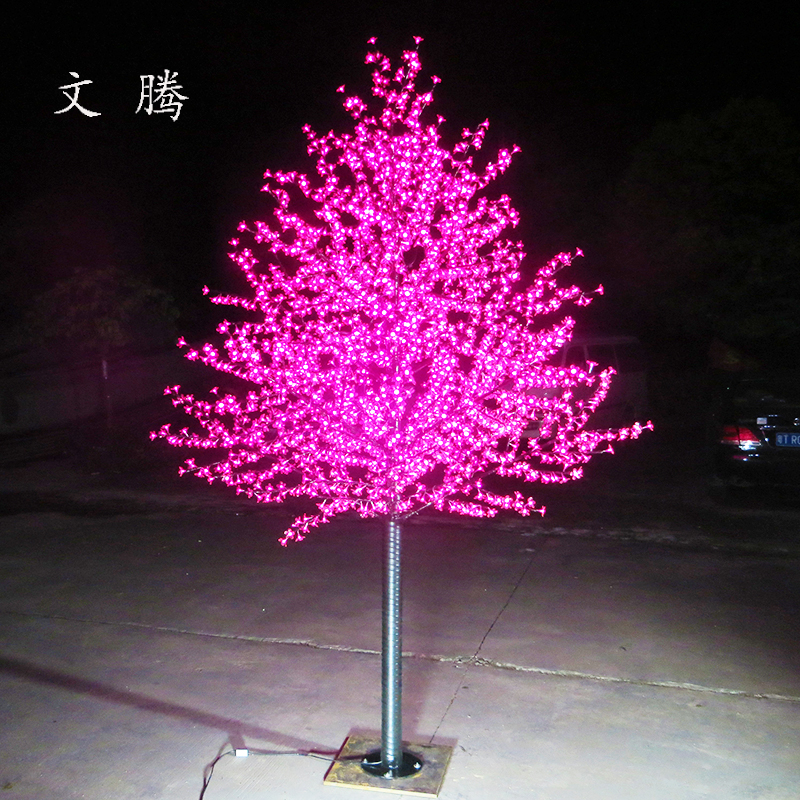 LED simulation cherry tree lamp outdoor courtyard waterproof decorative lantern festive festival dress up landscape peach tree lamp