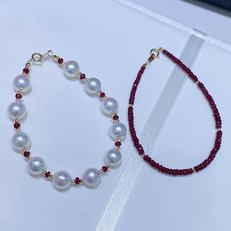 Pigeon Blood Ruby Bracelet for Women, 18K Gold Colored Gemstone Bracelet, Red String Jewelry, Red String Gift, Ruby Pearl Bracelet Pigeon Blood Ruby Bracelet for Women, 18K Gold Colored Gemstone Bracelet, Red String Jewelry, Red String Gift, Ruby Pearl Bracelet