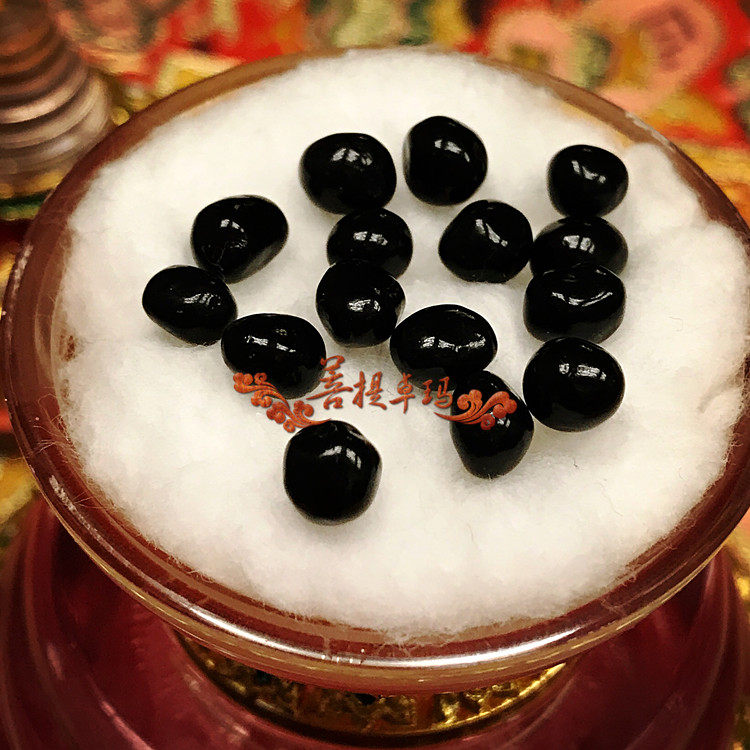 Shakyamuni Buddha transformed into a solid black 4-7mm bound to send safflower for the stupa for 10 yuan a piece