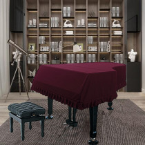 Italian velvet grand piano cover tailor-made gold velvet lace piano cover simple and modern