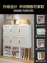 Outside the door shoe cabinet corridor electric ladder entrance small entrance door corridor shoe rack European luxury simple European shoe rack with dust cover