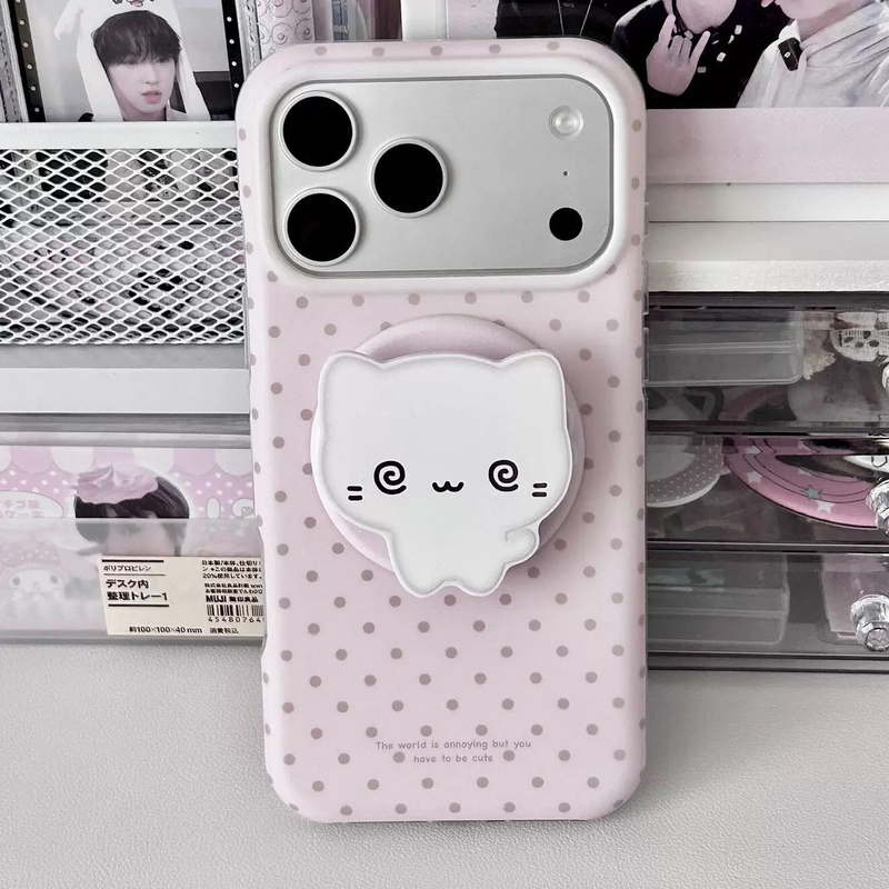 Ins Girly Pink Polka Dot Cat Phone Case Suitable for Nothing 4A/3A Google Pixel9/10Pro/87 Trendy Pmote Edge60Pro Silicone G56/Rog9 Magnetic Cg54 for Women Ins Girly Pink Polka Dot Cat Phone Case Suitable for Nothing 4A/3A Google Pixel9/10Pro/87 Trendy Pmote Edge60Pro Silicone G56/Rog9 Magnetic Cg54 for Women