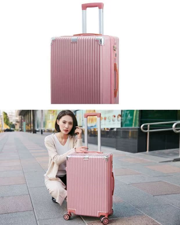 Vali nam Phiên bản tiếng Hàn của nam sinh viên đại học xu hướng xe đẩy hành lý cá nhân mật khẩu du lịch sáng tạo vali hồng