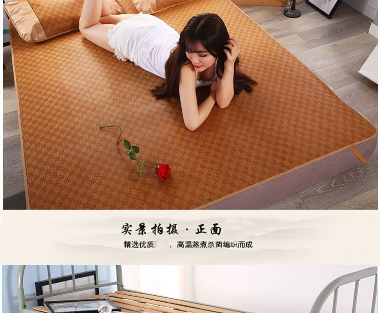 Thảm tre mây mây Xia Teng Xia mat mat mây mùa hè / 80x190x90x200cm giường với thảm cỏ chieeus điều hoà