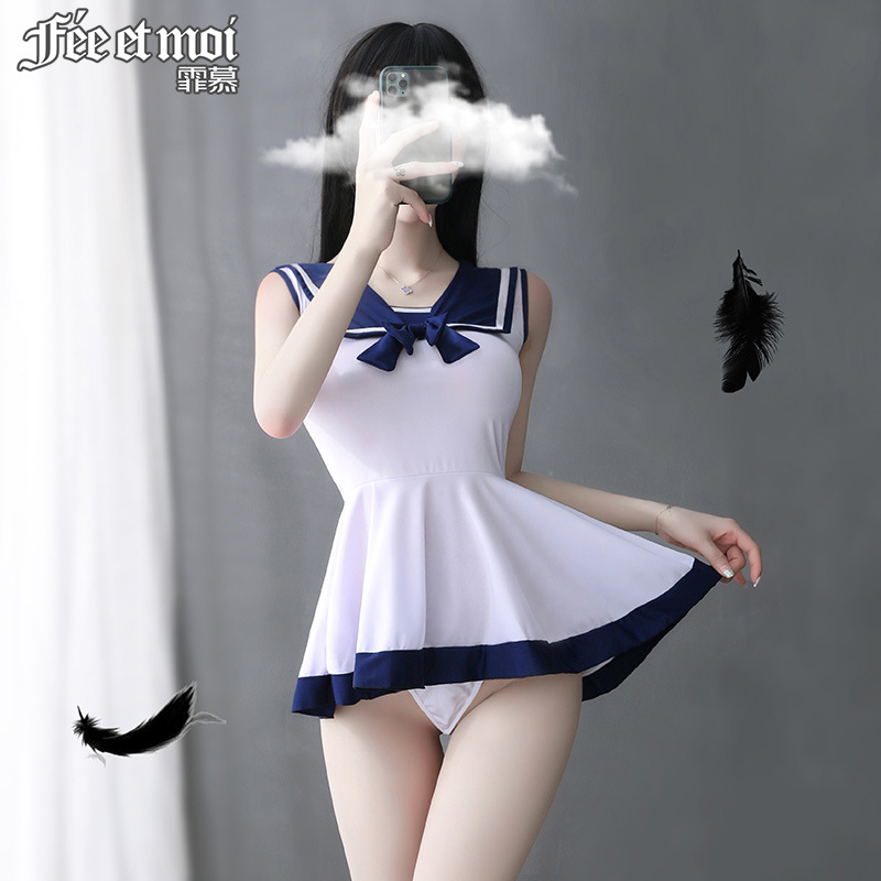 Fei Mu erotic lingerie uniform seduction suit playful, gentle and cute Japanese cosplay miniskirt new 7040