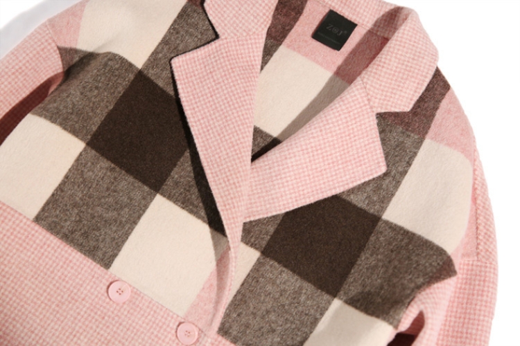 Màu sắc phù hợp sáng tạo được may thủ công hai mặt áo khoác cashmere nữ mùa đông áo khoác len dài áo khoác len - Áo len lót đôi áo khoác đôi nam nữ