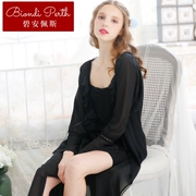 Áo choàng tắm của áo choàng tắm đặt áo choàng nhà robe ren nhà hai mảnh thương hiệu truy cập - Night Robe