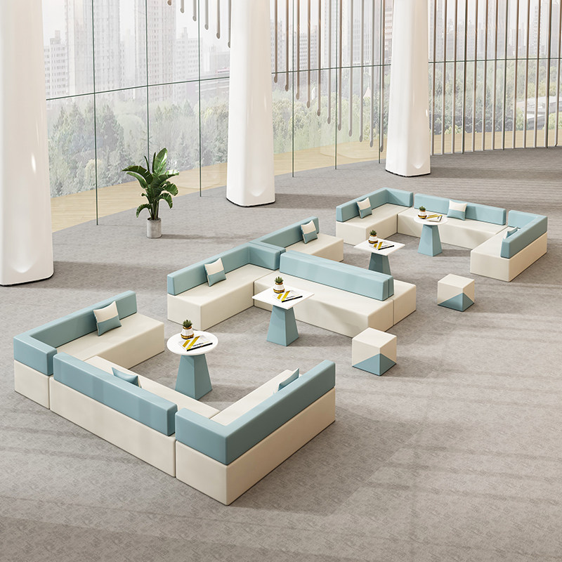 Science and technology layout leisure lounge meeting reception to discuss combination tea several creative hall office sofa simple modern