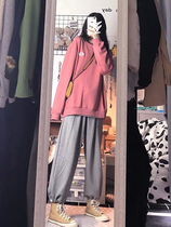 Loose Draw Rope Closing bunches Broadlegged Pants 2020 Autumn Winter New Moderate Slim 100 Hitch Casual Sports Pants Children