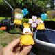 Cute car interior ໄມ້ໄຜ່ dragonfly car ornaments shaking head bike battery car electric motor decoration accessories