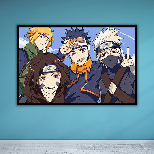 Naruto Sasuke vs Naruto – GL Canvas Print Art