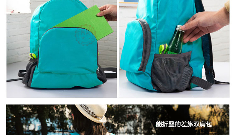 Du lịch nam và nữ túi đeo vai bình thường giật gân ba lô xách tay gấp phiên bản Hàn Quốc của ba lô túi leo núi đơn giản balo chống trộm