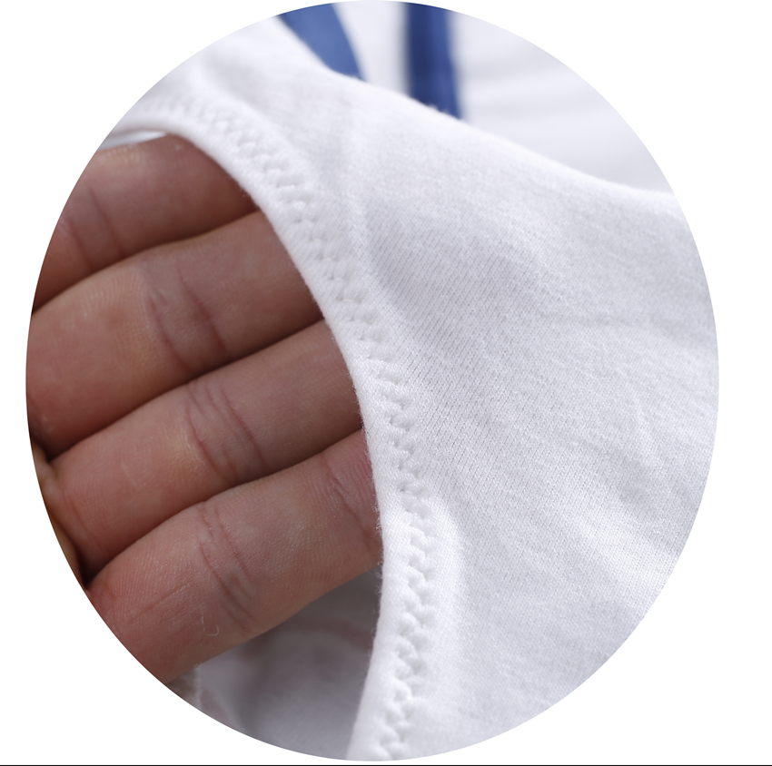 Màu sắc rắn thể thao kỹ thuật số gió ngọt đôi đồ lót cotton quần áo lót