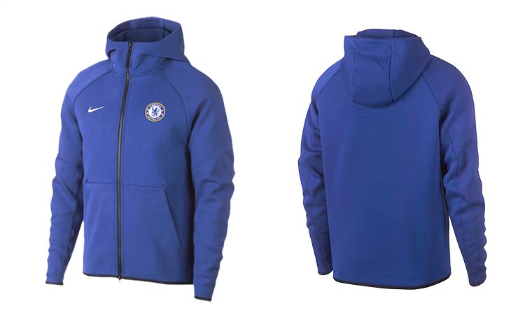 Zhaji Sports Nike Chelsea 2019 áo khoác bóng đá áo khoác nam dịch vụ xuất hiện AH5198-495 - Áo khoác thể thao / áo khoác áo khoác nam lining