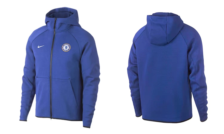 Zhaji Sports Nike Chelsea 2019 áo khoác bóng đá áo khoác nam dịch vụ xuất hiện AH5198-495 - Áo khoác thể thao / áo khoác